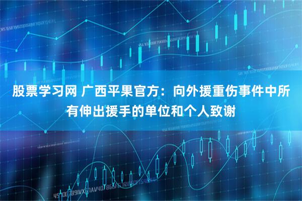 股票学习网 广西平果官方：向外援重伤事件中所有伸出援手的单位和个人致谢