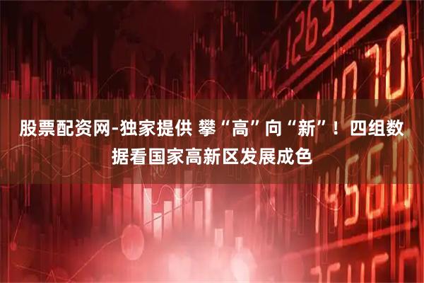 股票配资网-独家提供 攀“高”向“新”！四组数据看国家高新区发展成色
